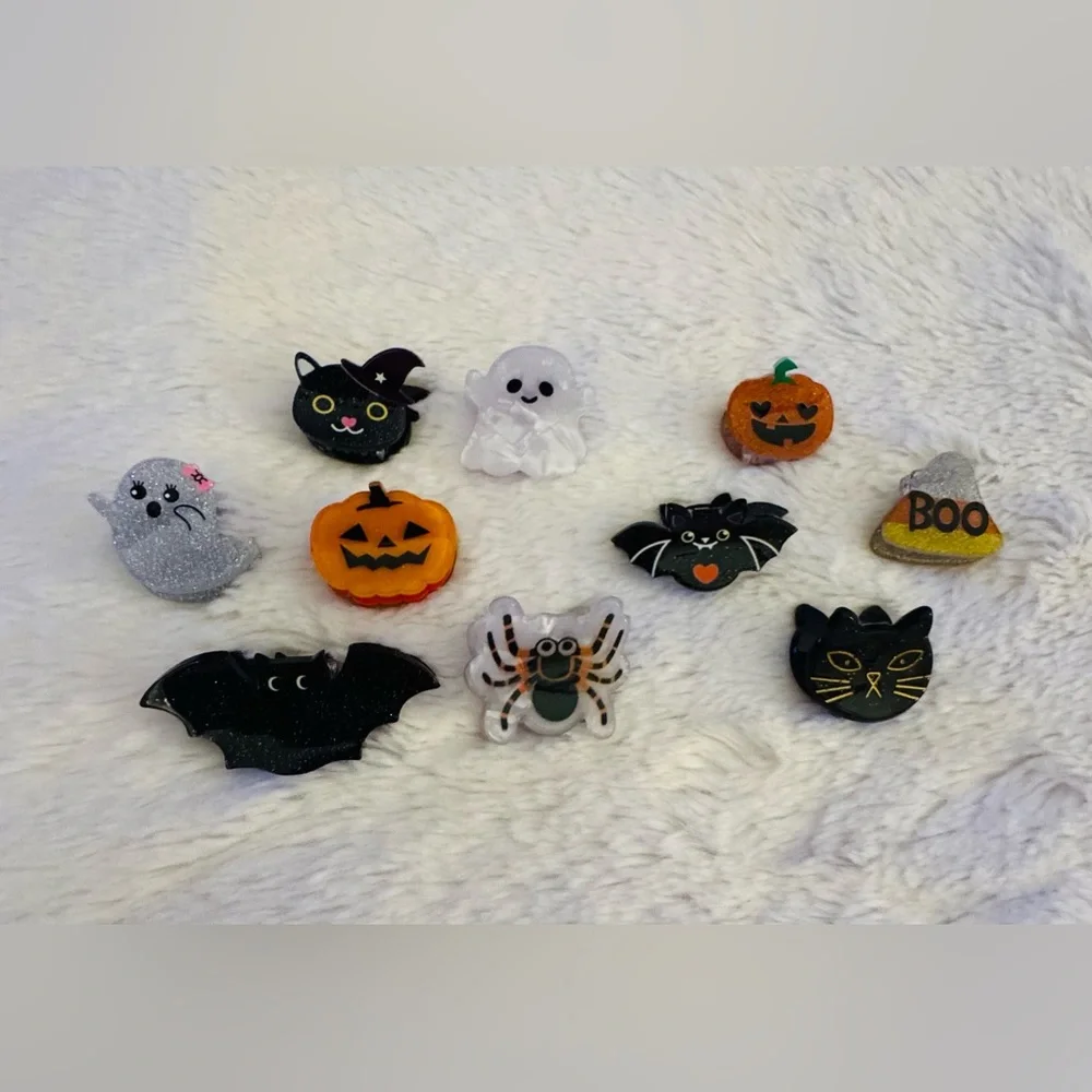 Hair Clip Black Cat Witch Hat for Kids